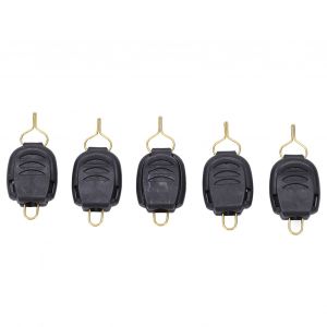 Lot De 5 Clips De Fixation Pour Ligne De Peche, Accessoire De Peche, Noir - Neuf