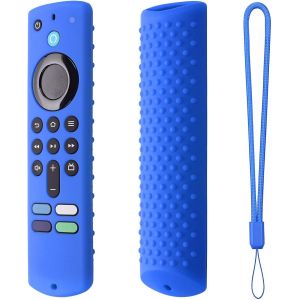 Coque De Protection En Silicone Antidérapant Pour Télécommande Fire Tv Stick Bleu - Neuf