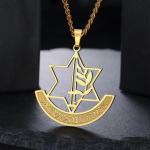 Dreamtimes Hébreu Étoile De David Colliers En Acier Inoxydable Creux Hexagonal Étoile Collier Boîte Chaîne Magen Juif Bijoux - Neuf