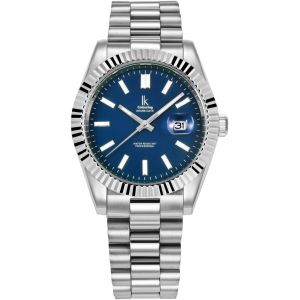 Ik Montre Hommes Femmes Calendrier Bracelet M&eacute;tal.[J211] - Neuf