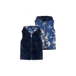 Veste Fille Sans Manche R&eacute;versible Guess Bleu - Neuf