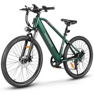V&eacute;lo &Eacute;lectrique Samebike Rs-A01men 500w 36v 15ah 35km/H Endurance Maximale 90km 26'' - Vert - Neuf