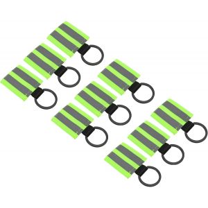 Acdsgd-Porte-Cl&eacute;s R&eacute;fl&eacute;chissants, Tirettes R&eacute;fl&eacute;chissantes Nylon Porte-Cl&eacute;s Haute Visibilit&eacute; Pour Sac &Agrave; Dos Pendentif Collier Pour Chien - Neuf