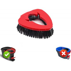 Tête de balai à récurer pour système de réservoir Vi-le-das Turbo Mop 1,brosse triangulaire pour essorage et nettofacile/Turbo Smart/Turbo Spin Head Accessoire - Neuf