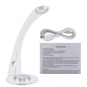 Hjlian Lampe De Chevet Led Creative En Acrylique, Protection Des Yeux, Intensite Variable, Ideale Pour Une Chambre A Coucher, Un Dortoir Ou Une Lecture - Neuf