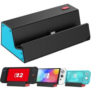 Eryi-Station D'accueil Pour Nintendo Switch 2/Oled/Lite, Station De Charge Avec Port Usb-C Standard Pour Recharger Facilement La Console - Neuf