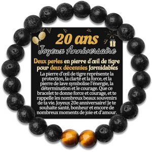 Trahoo-50 40 30 20 60 70 80 90 Ans Anniversaire Bracelet Cadeau D'anniversaire Homme Original Idee Cadeaux Anniversaire Pour Mon Beau Papa A Son Petit Fils Tonton Neveu Frere Papy Mari Bracelets Bijo - Neuf