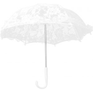 YEMAESRE-Parapluie De Mariage Blanc, Parasol En Dentelle De Mariage Artisanat De Fleurs Broderie En Dentelle Parapluie De Mariée En Dentelle Pour Décoration De Fête De Mariage Utilisation Sur Scène P - Neuf