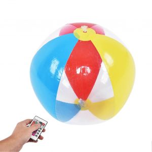 Ballon De Plage 40cm Flottant Gonflable Jouet De Piscine Imperm&eacute;able &Agrave; L'eau Avec La Lumi&egrave;re Led Pour Le Jardin De D&eacute;coration De Piscine De F&ecirc;te - Neuf