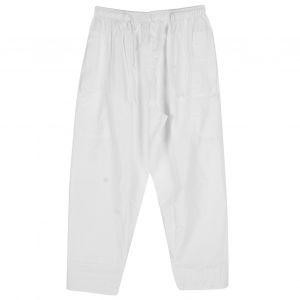 Pantalon Musulman Ample En Polyester Et Coton Pour Homme, Avec Ceinture Elastique, Style Afghan (Blanc, Taille M) - Neuf