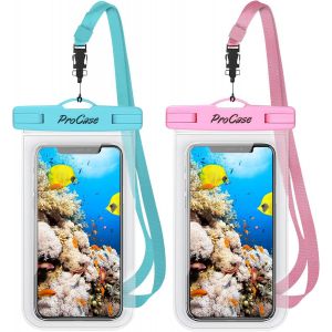Kal-2 Pochettes Étanches Téléphone Certifiée Ipx8, Pour Téléphone Jusqu'à 7 Pouces, Iphone 16/15/14/13/12/11 Plus Pro Max, Xiaomi Redmi Note 13/13 Pro 12 A3, Galaxy A15 A35 A25 A54 A55 - Neuf