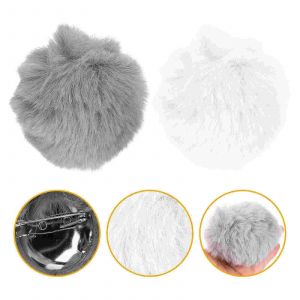 2 Pcs En Peluche Boule Lapin Queue Miss Costume Lapin Pour Femmes Blanc Accessoires Moelleux - Neuf