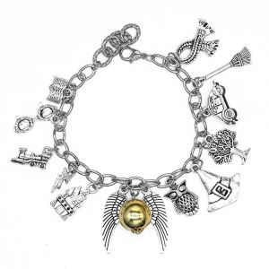 Bracelet En Alliage Harry Potter Avec Pendentif Combiné Vif D'or - Neuf