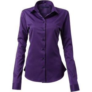 Utigh-Chemise Femme Manche Longues, Chemise Basic Casual Elégant Bureau Tunique Femme Mode Tee Top Haut Blouse - Neuf