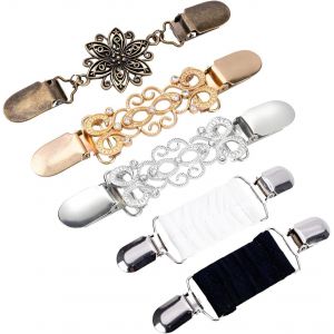 Kjdal-5 Clips Vintage Pour Pullover Avec Strass,Fermoirs Élégants Pour Écharpes&cols,Cardigans&chemises,Clip Ceinture Rétro - Neuf