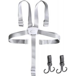 Harnais Chaise Haute Bebe,Harnais Chaise Haute 5 Points Pour Poussette,Sangle Chaise Haute Bebe Longueur R&eacute;glable Pour Chaises Hautes, Si&egrave;ges Et Transat Bebe - Neuf