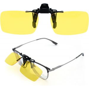Kathlelxh-Lunettes De Soleil À Clipser, Lunettes De Soleil Polarisées À Clipser Pour Homme Et Femme, Lunettes De Conduite De Nuit Polarisées Contre L'éblouissement Pour Les Activités De Plei[H583] - Neuf