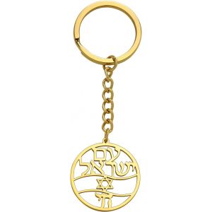 Kal-Collier En Acier Inoxydable Symbole Chai Étoile De David Pendentif Bénédiction Hébraïque Juive Amulette Bijoux Pour Les Femmes Hommes - Neuf