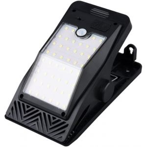 ASFASFq-2 pcs lumière solaire LED, lampe solaire LED intérieure extérieure, lampe solaire à clipser avec détecteur de mouvement pour clôture de tente de camping - Neuf