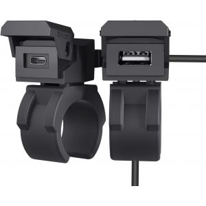 Senior-Pr Usb Moto Etanche Charge Rapide, Chargeur Usb Moto 18W Qc3.0 Usb Et 30W Pd Type C, Pr De Chargeur De Voiture Adaptateur Usb &Eacute;tanche Pour Moto Ip66 Pour Suv Marin De Bateau 12V[L614] - Neuf