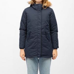 Parka Noire Beverly Avec Capuche Fausse Fourrure Beige Femme Compagnie De Californie - Neuf