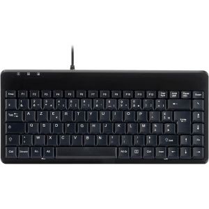 PERIBOARD-409U, Mini Clavier Filaire pour Windows, USB, Noir, AZERTY - Neuf