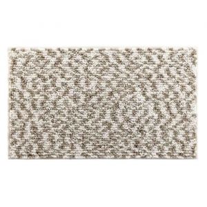 Tapis de bain microfibre 45 x 75 cm Frizza blanc/sable - Neuf