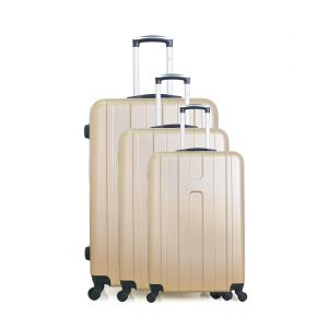 HERO - Set de 3 Valises ATLANTA 75 cm 4 Roues - Neuf