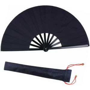 Kung Fu Tai Chi Chinese Large Hand Folding Fan For Men Women Dance Decorations Performance Clothing Accessories And Peripherals Diy Accessories - Neuf