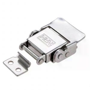 1pc en acier inoxydable serrure ressort boucle d'étanchéité genouillère fermoir 46 * 27mm industriel/maison/bureau Air Bag Hasp Boîte à bijoux en bois - Neuf