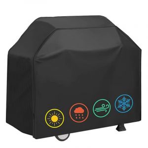 (145 x 61 x 117 cm) Extérieure Rectangulaire Gril à Gaz de Couverture, 210D Étanche Couvercle pour BARBECUE, Imperméable & Protection UV, Compatible avec Weber, la Hollande, Jennair Campingaz et plus. - Neuf