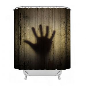Halloween Rideau de Douche, Halloween salle de Bain Rideau de Douche avec des Crochets 59W x 71H Pouces, Halloween, Décoration, salle de Bain Imperméable Partition Rideau, Effrayant abat-jour - Neuf