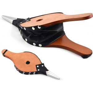 Soufflet de cheminée, souffleur à bois antique pour cheminée et barbecue, allumeur pour camping en plein air, barbecue, barbecue avec ceinture suspendue - Neuf