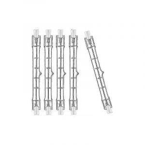 Pack De 10 Ampoules Halogènes R7s 118mm 230w 230v,Tige Halogène R7s 118mm,Ampoule Halogène R7s Lampe À Tige Halogène Dimmable Compatible Avec Projecteur De Bâtiment, - Neuf