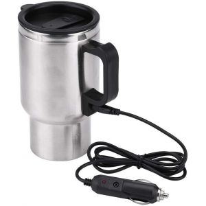 Bouilloire &Eacute;lectrique De Voiture 12 V 450 Ml, Tasse De Chauffage De Voyage En Acier Inoxydable Tasse &Agrave; Th&eacute; Caf&eacute; Tasse Pour Van Camion Caravane - Neuf