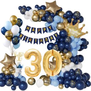AYUHR-Kit Guirlande Ballon Blanc Doré et Beige, 60 Pièces - Mariage, Anniversaire, Baby Shower et Fiançailles - Ballons Latex Blanc et Or - Neuf