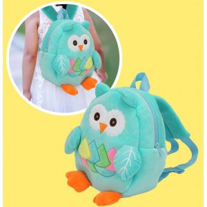 Sac A Dos En Peluche Pour Enfants, Serie Zoo, Mignon, Pour La Maternelle, Le Matin (Hibou) - Neuf
