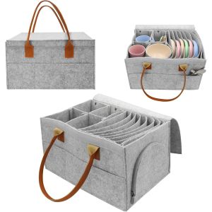 Chenquansarl-Porte-Assiettes Pour Camping-Car, Porte-Tasses, En Feutre, Rangement De Vaisselle, Camping-Car, Pour Camping, Camping-Car Et Cuisine - Neuf