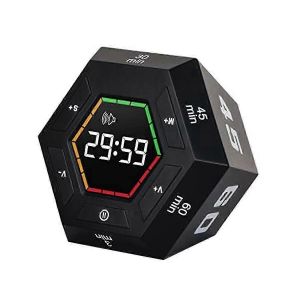 Pomodoro Et Minuterie De Productivité Avec Préréglage De 3 À 60 Minutes,Compte À Rebours Intelligent Pour La Gestion Du Temps - Neuf