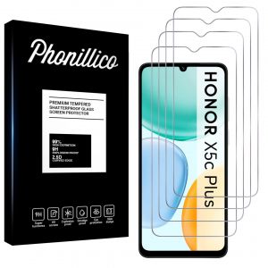 Verre Tremp&eacute; pour Honor X5c Plus [Pack 4] Film Vitre Protection Ecran Phonillico&reg; - Neuf