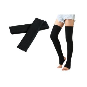 Chaussettes Hautes Extra Longues Pour Femmes, Montantes Jusqu'au-Dessus Du Genou, Gu&ecirc;tres - Noires - Neuf