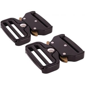Lot De 2 Boucles De Ceinture En Métal De Qualité Supérieure Pour Ceintures Militaires Et Ceintures De 40 Mm De Large,Matt,Taille Unique - Neuf