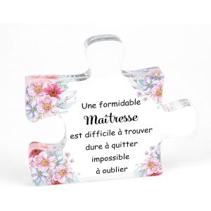 KALANKA-Cadeau Maitresse Décole Cadeau Maitresse Atsem Maternelle Acrylique Puzzle Cadeau Nounou Cadeau Merci Maitresse D'école Fin D'année Cadeau Maitresse Anniversaire Cadeau Personnalisé Maitresse - Neuf