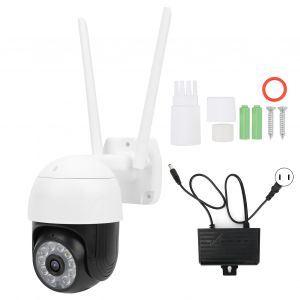 Camera intelligente Wi-Fi 1080p, vision nocturne couleur bidirectionnelle, systeme de surveillance etanche IP66, prise 100-240 V US - Neuf
