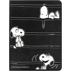 KAL-&Eacute;tui Pour Tablette Apple Ipad 12 Officiel Snoopy, Snoopy Rayures, [&Eacute;tui Tablet] [Protection Contre Les Chutes] Rotatif &Agrave; 360 Degr&eacute;s [Fonction Support] - Neuf