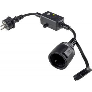 Adaptateur de protection différentielle fiche CT-RCD IP44 - Neuf