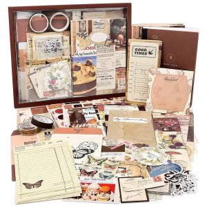 Kit De Scrapbooking Esth&eacute;tique,Kit De Journal De Pacotille Avec Des Fournitures De Journalisation/Scrapbooking,Cadeau Pour Teen Kid ( - Neuf