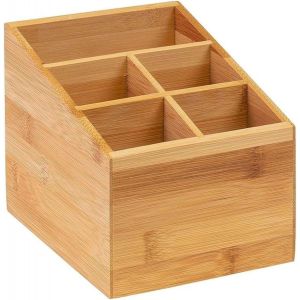 Kalanka-Organisateur De Cuisine, 5 Compartiments, Dimensions: 13 X 13,5 X 16 Cm, Bambou, Tapas + Friends, Brun, 69842270 - Neuf