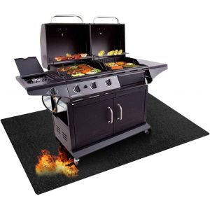Ulteronixshop-Tapis ignifuge pliable - Protection du sol - Tapis de barbecue pour barbecue &agrave; gaz - Tapis de protection contre le feu - Tapis de barbecue pour ext&eacute;rieur, barbecue, chemin&eacute;e, pelouse et - Neuf