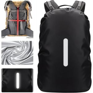 ERYI-Protection Sac À Dos Pluie Et Cartables, Housse Imperméable Backpack Rain Cover Avec Réflecteurs & Sangles Croisées Antidérapantes Pour Randonnée, Camping & Cyclisme - Neuf